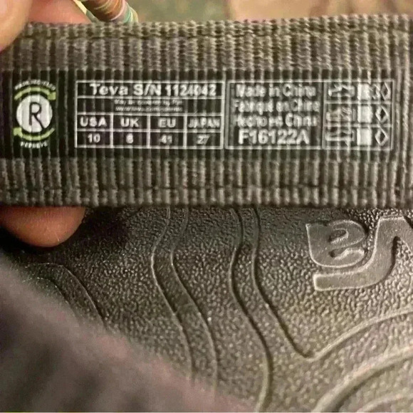 Teva women’s Revise 95 sandal black size‎ 10 - Picture 3 of 4